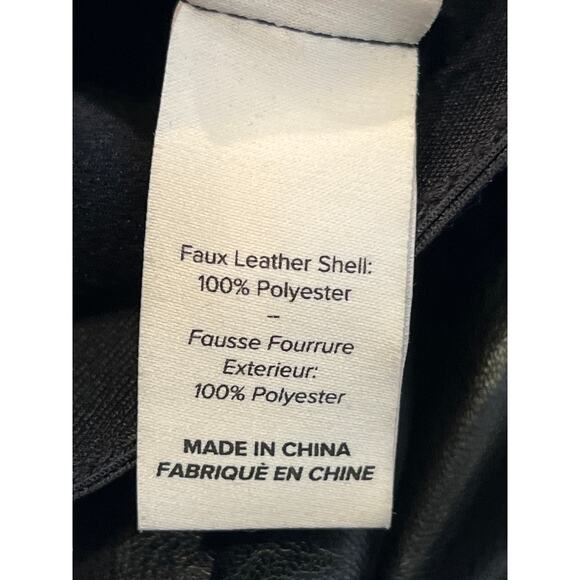 Cinq A Sept Alice Black Faux Leather Skinny Pants Small Pull On - Picture 5 of 7